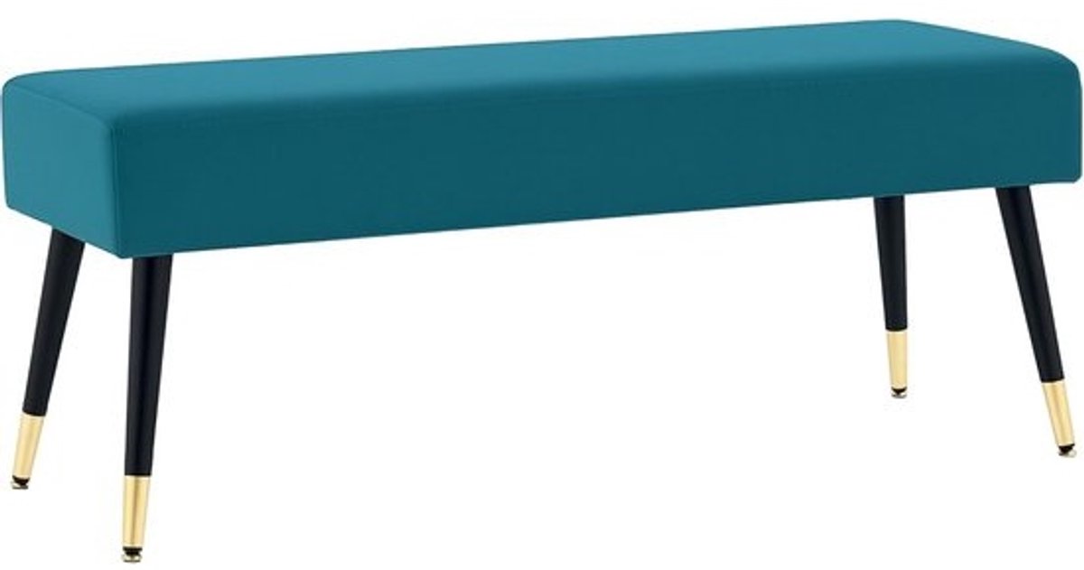 Elegante Bedbank met Fluwelen Bekleding voor Slaapkamer en Woonkamer - Groen