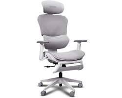 Trust GXT 725W Rivara - Ergonomische Gamestoel - 3D-armleuningen - Ademende Mesh - Ingebouwde beensteun - Tot 150 kg - W