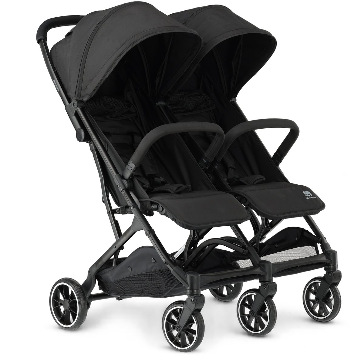 Bol.com Deryan Rolo X2 Duo Buggy - 2 persoons - Compact & lichtgewicht - Zwart aanbieding