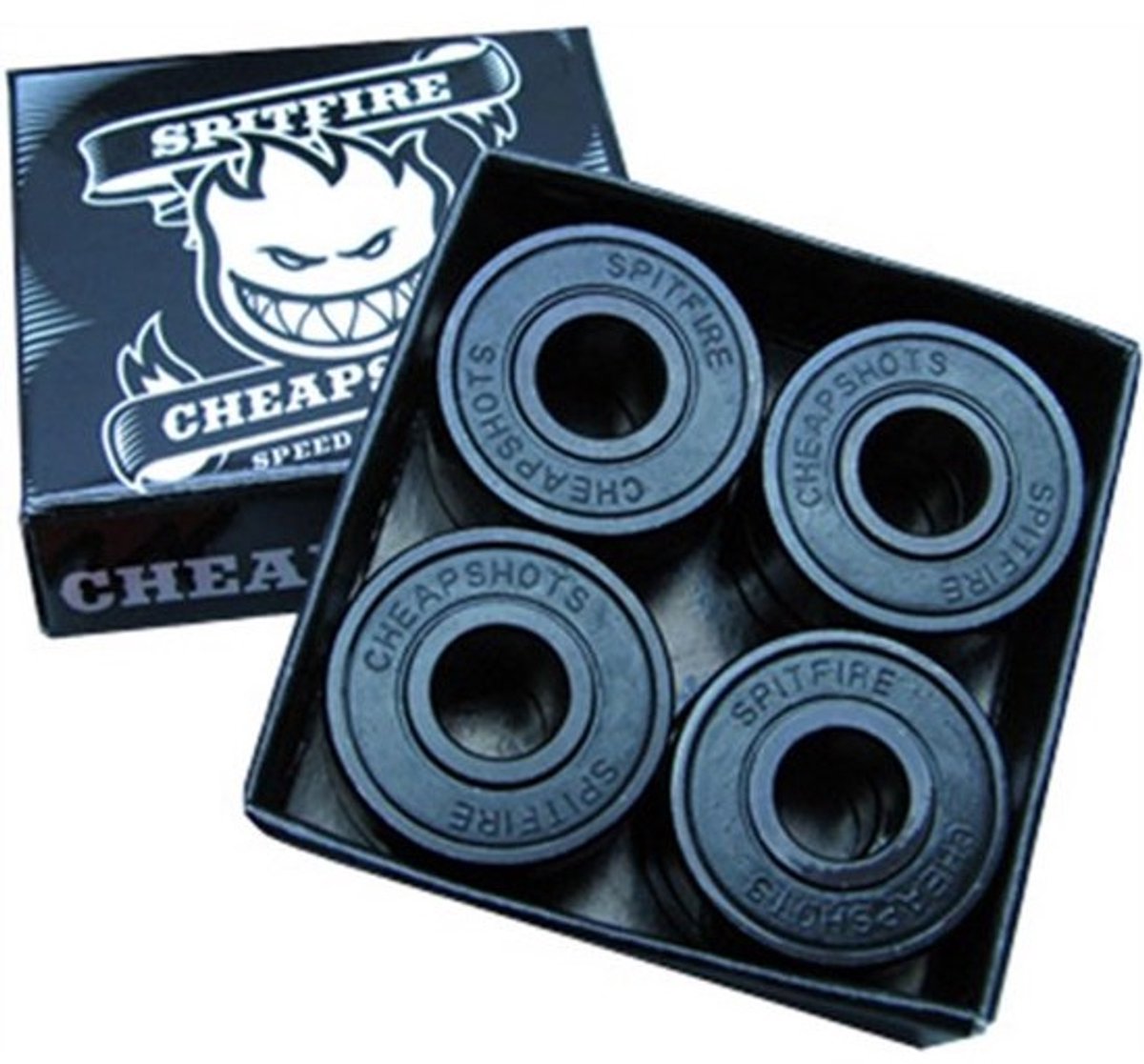Skateboard Wielen - Set Wielen - Straat Skaten - Inclusief Kogellagers - 8 Stuks - Zwart