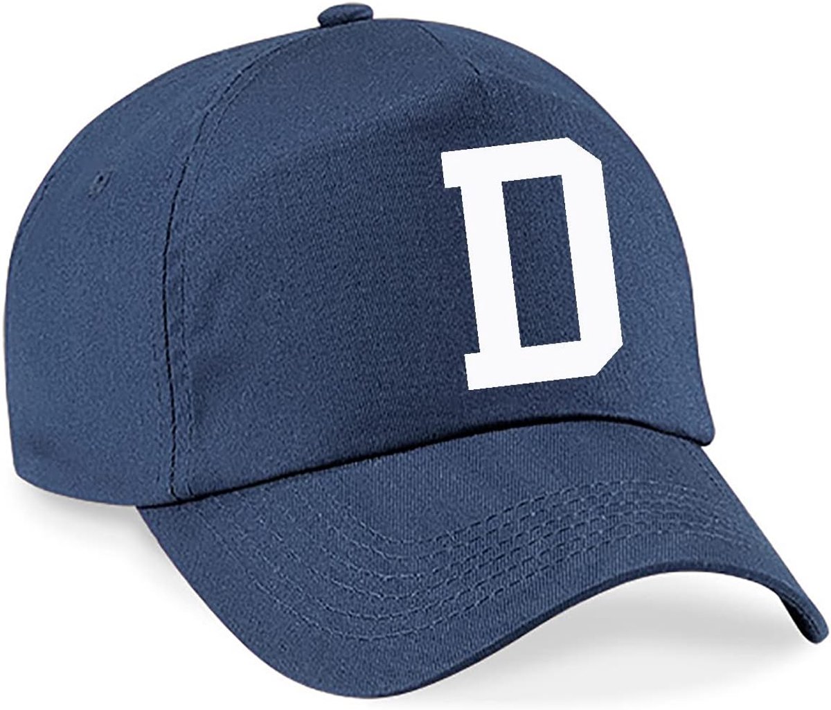 4sold Nieuwe Cap Alfabet A-Z Childrens Navy Katoen A-Z Zomer Zonnehoed UV-bescherming Kinderen School Kids Caps Hoed Sport Boy Unisex Verstelbare Baseball Vakantie School - I
