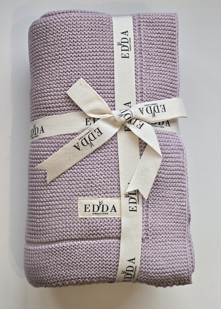 Freyja Babydeken – 100% Biologisch Katoen – OEKO-TEX® – 80 x 100 cm – Lavender Frost