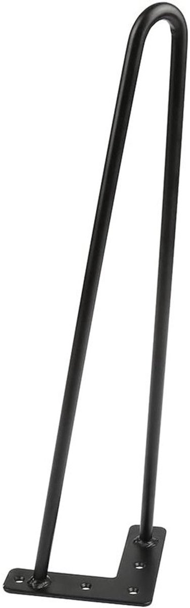4 zwarte metalen tafelpoten - 41 cm - Hairpin-stijl meubelpoten voor tafel en bureau