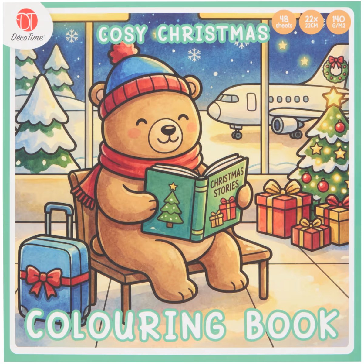 Cozy Christmas - Cozy Coloring Book - 48 Pagina's - Decotime - Batch 2 - Decotime Kleurboek Kerst - Kleurboek Voor Volwassenen - Cozy Kleurboek - Cozy Paris - Cozy Coloring - Cozy Europe - Little Corner - Cozy Friends - Herfst - Cozy Coloring Boek