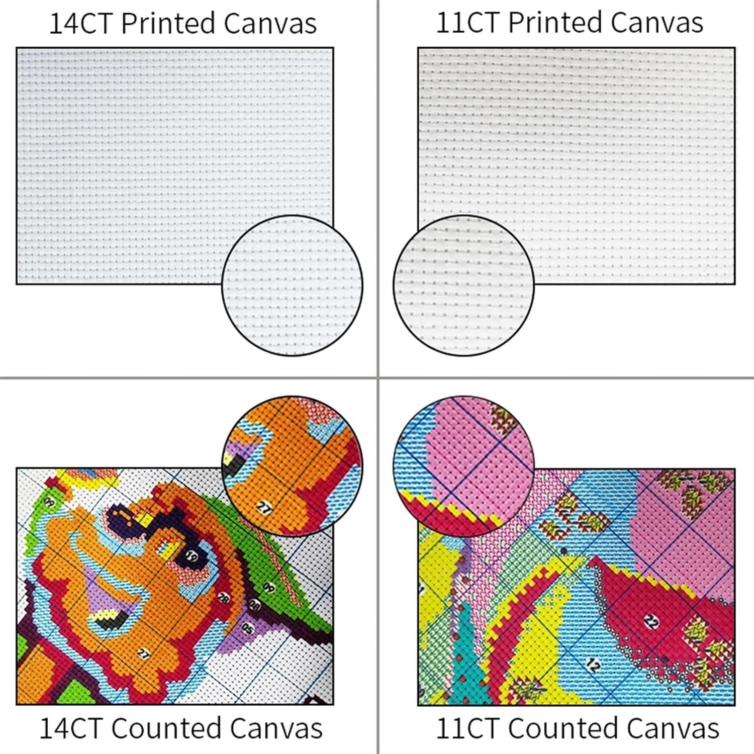 Mooie kleine gele eend kruissteek kit aida 14ct 11ct Count Print Canvas Steken Borduren DIY Handgemaakt Handwerk (Maat: 11ct onbedrukt Canvas)