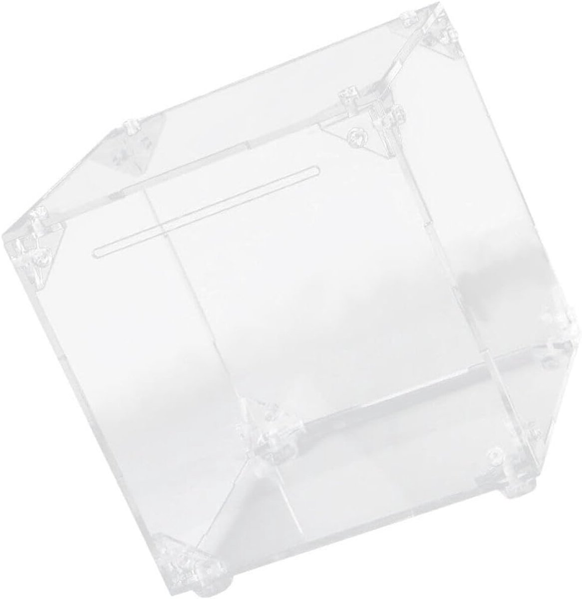 Jojofuny Transparante Acryl Spaarpot Verstelbare Geldcontainer Voor Dagelijks Gebruik Voor Kantoor Slaapkamer Woonkamer Leuke Cadeau Voor Vrienden Familie Afmetingen