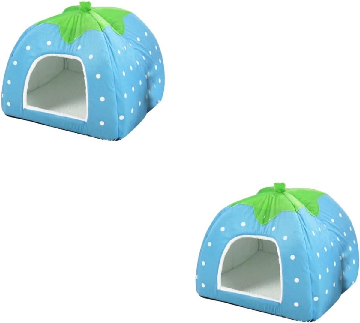 2 Stuks Tent Schuilplaats Hond Kattenbed Huis - Bodem Zacht Materiaal Zuur