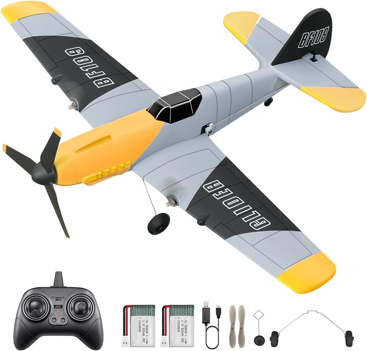 3CH BF-109 RC Vliegtuig, Gestab. Warbird voor Beginners
