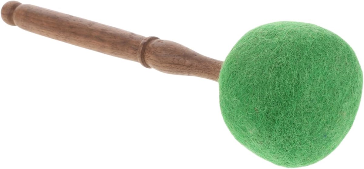 Klankschalen Meditatie Mallet klankschaal slaghamer klankschaal hamer suède Tibet Wood Stick klankkom houten tibet bowl striker geluid bad kom wol Groente