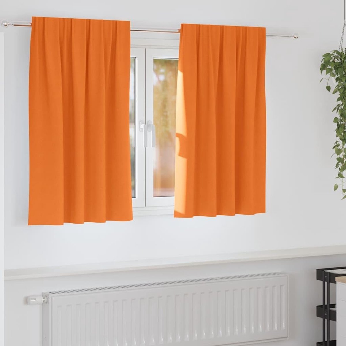 2 STK. Licht Oranje 140x140 cm Polyester