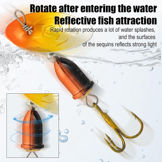 Spinner Kunstaas 360 Graden Roterende Swimbait Jig Lepel Kunstaas — afbeelding 4