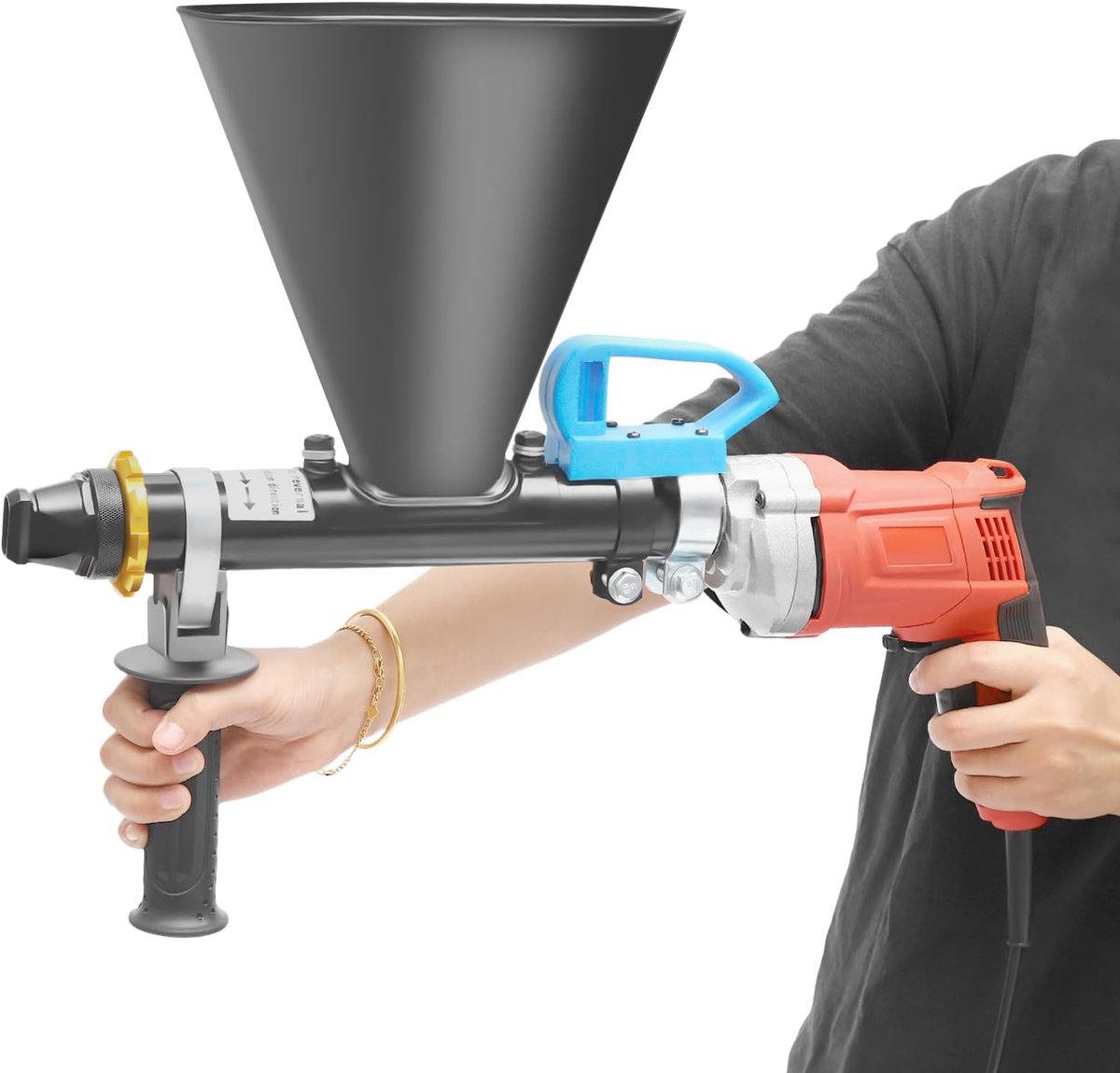 Voegenpistool, 700 W, mortelspuitapparaat, elektrisch cementvoegenpistool, voegenpistool, cement, tegelapplicator, mortelspuitpistool, betonspuitapparaat