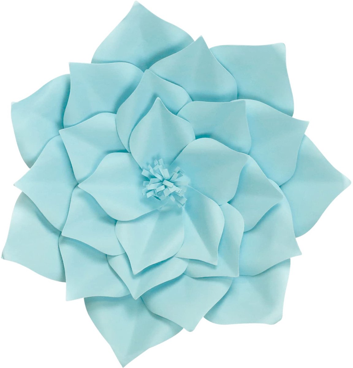 Papieren Bloem Gardénia - Turquoise 30 cm