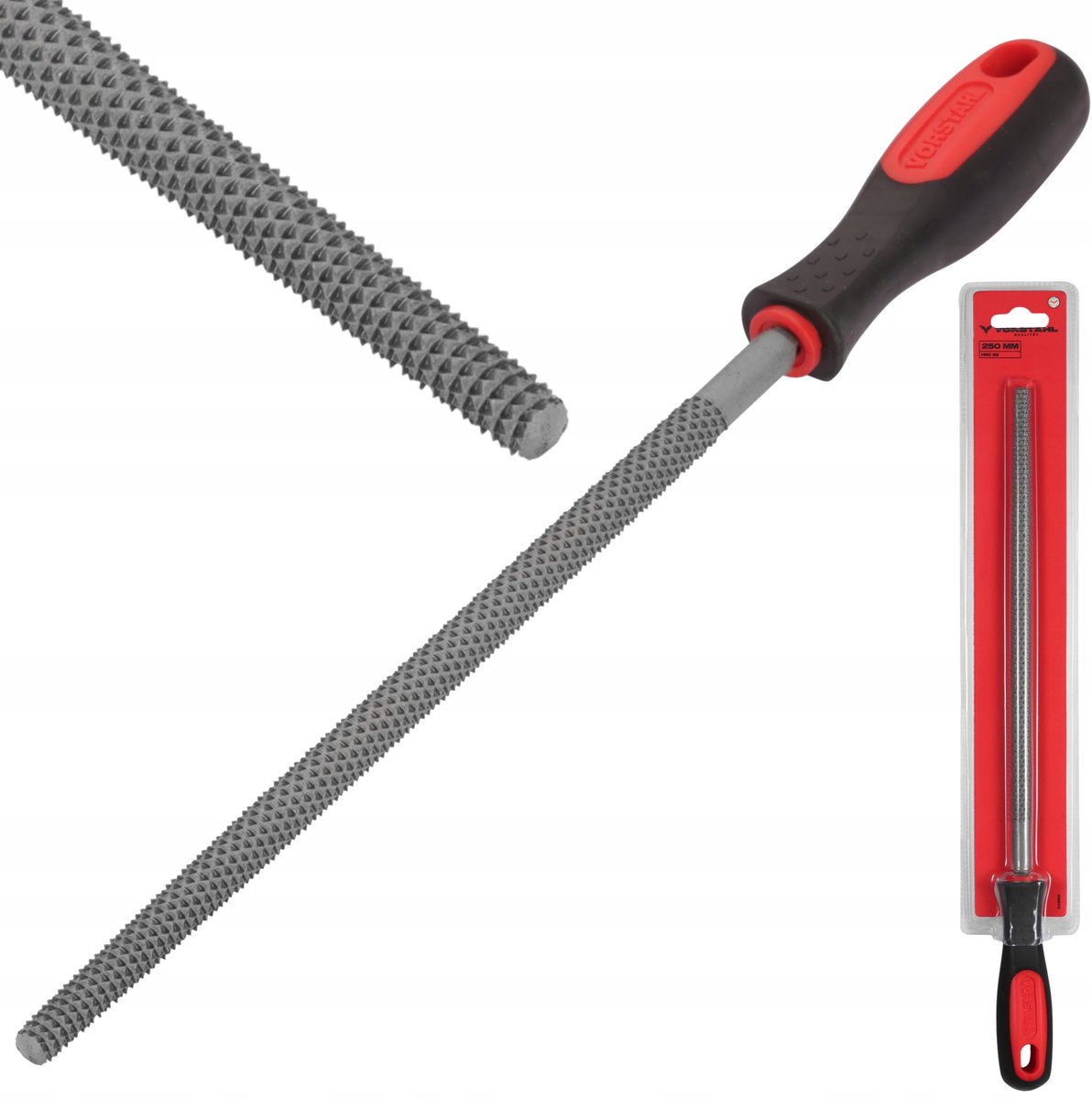 Vorstahl Rondvijl Hout 250mm - Ideaal voor Houtbewerking