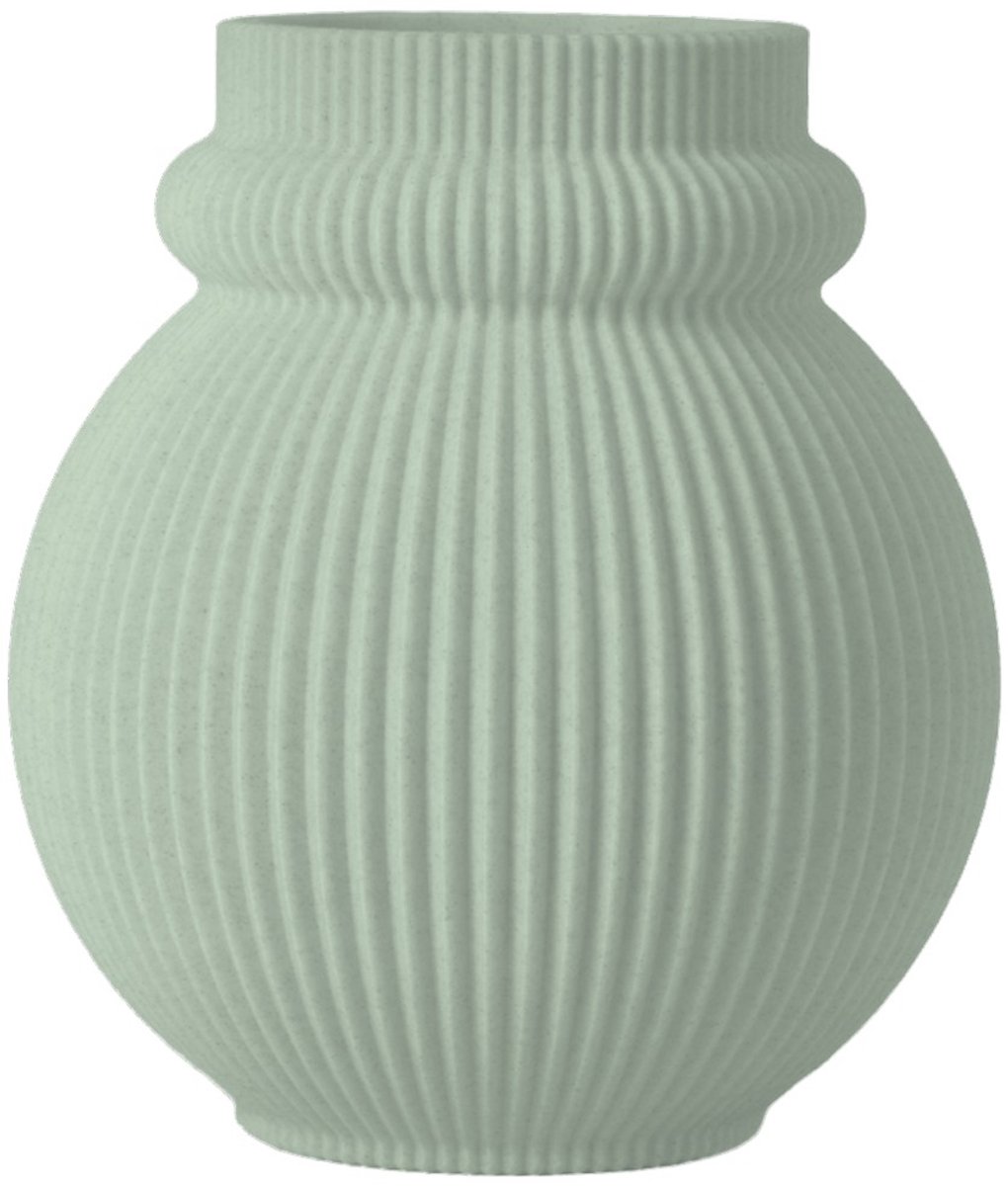 Layvo Karin Vaas - Salie - 25 cm - droogbloemen vaas - organische vaas - gerecycled plastic