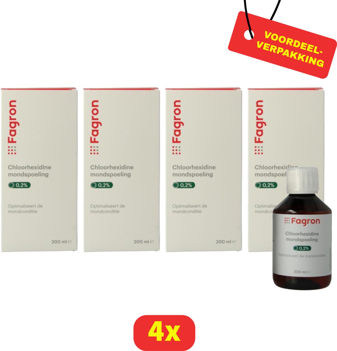 Fagron Chloorhexidine mondspoeling 0.2% - 2 x 300 ml - Voordeelverpakking
