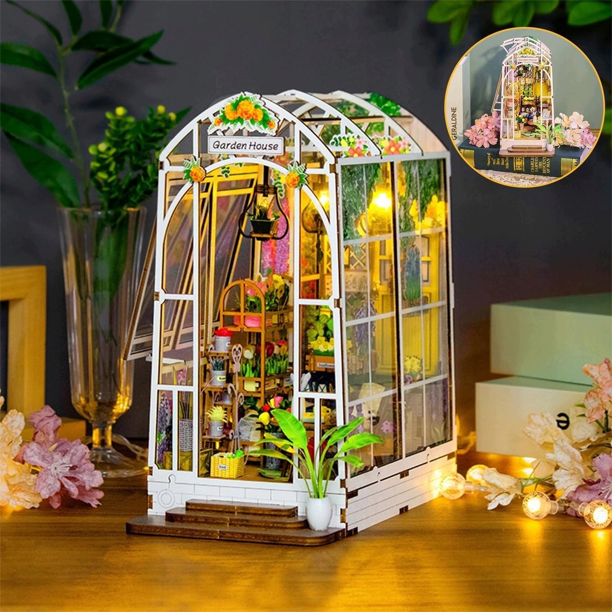 Creatieve Diorama Tuinhuis Bouwpakket - Leuk Cadeau