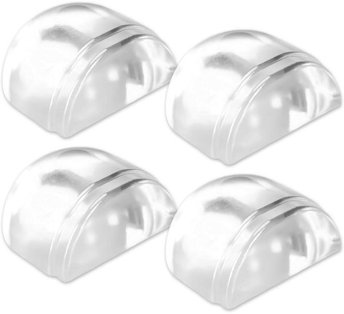 4 Stuks Deurstopper voor Vloeren en Muren - Antislip Wandbeschermers
