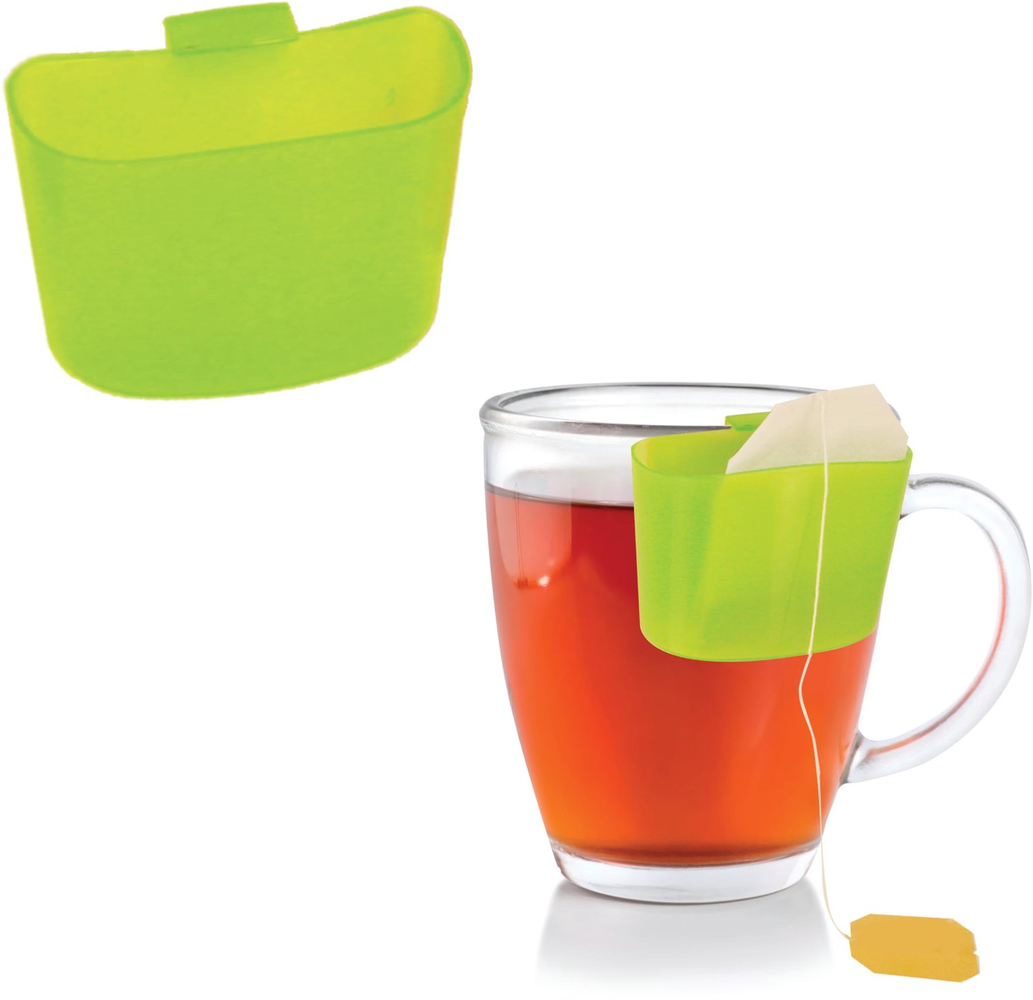 Saveur & Dégustation KM4091 Repose Sachet de thé à Suspendre, Plastique, Multicolore, 5,9 x 2,6 x 4,5 cm