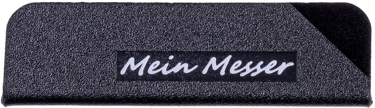 Beschermhoes voor Mes - 10 × 3 cm - Zwart met Fluwelen Binnenvoering