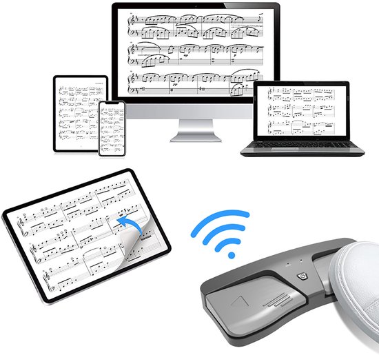 Bluetooth Page Turner Pedaal Draadloos Voetpedaal Muziek Page Turner Voor Tablets Smartphones Compatibel Met Android Ios-Systeem — afbeelding 2