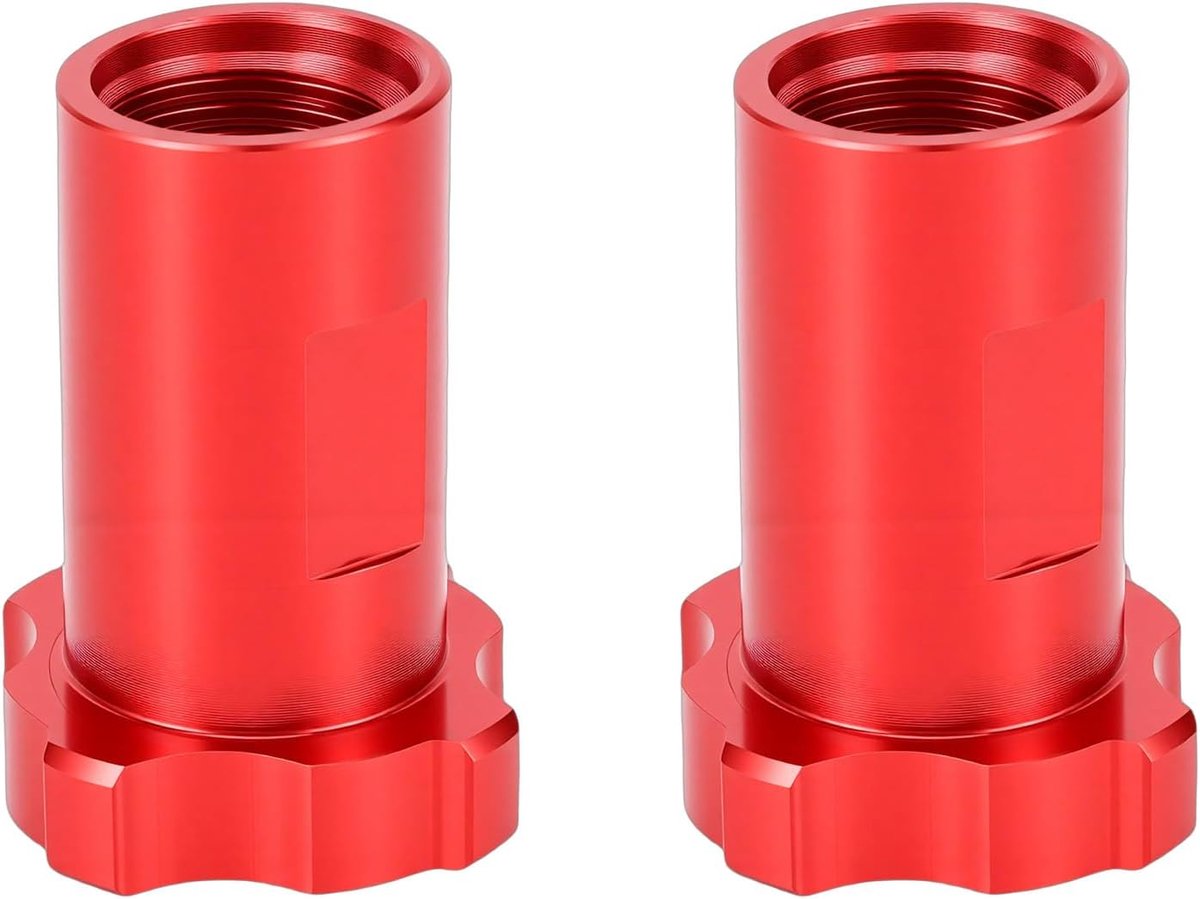 16 Mm Binnendraad Autospuitpistool Bekeradapter Sterk Aluminium voor Multifunctionele Spuittoepassingen Rood 2 Stuks
