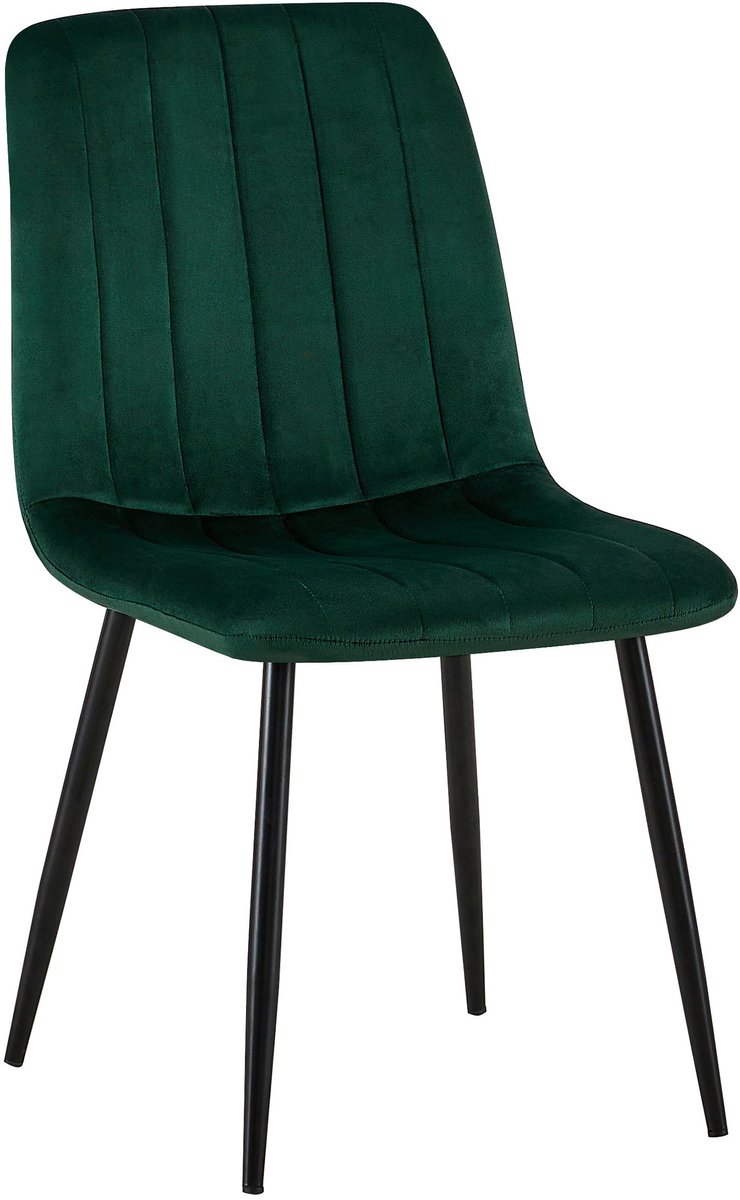 Eetkamerstoel - Fluweel - Groen