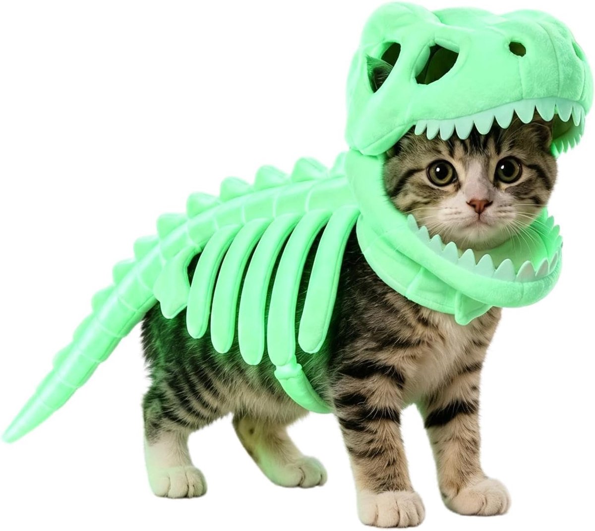 Dinosaurus Skelet Kostuum Lichtgevende Halloween Outfits Voor