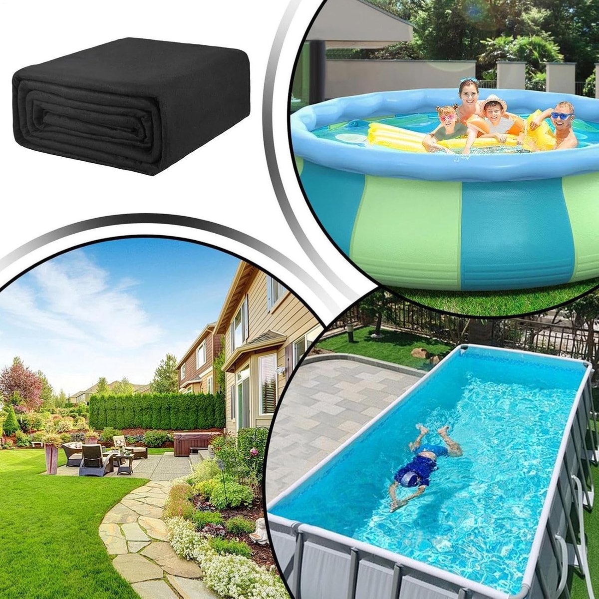 Onderlegmat voor de vloer onder zwembaden, zeer belastbaar, antislip