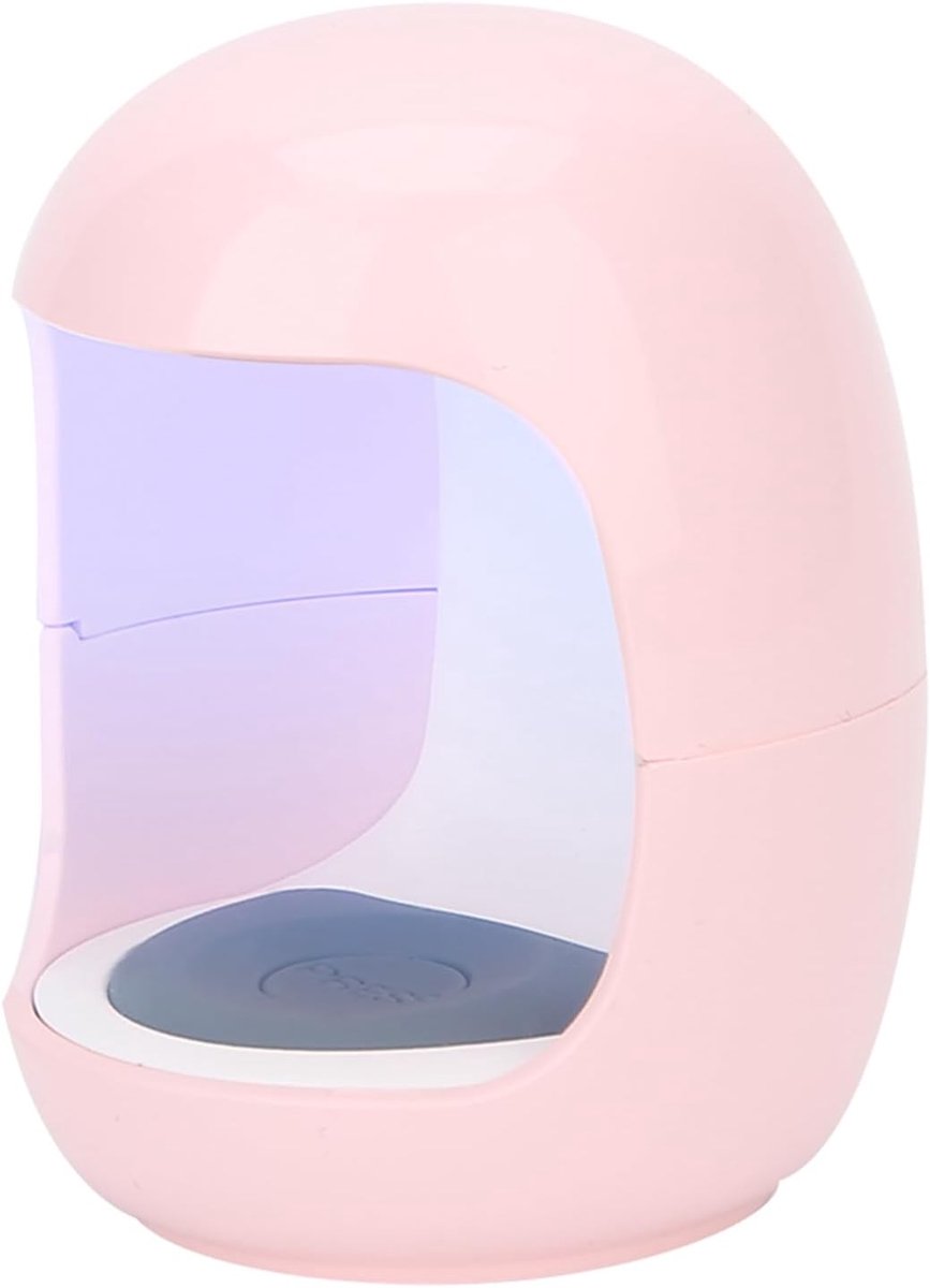 Mini-USB-nagellamp met golflengte 365 + 405 NM voor snel drogen van de uv-gel, geschikt voor gebruik met één vinger (roze)