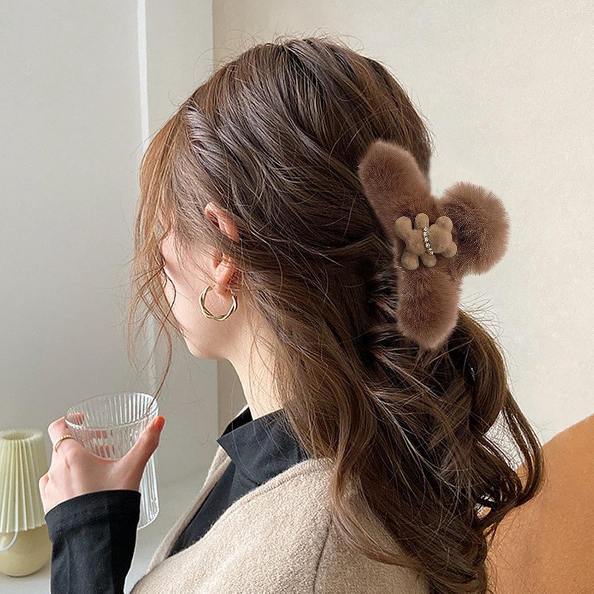Beer Haar Klauw Pluche Beer Haar Vang Barrette, Haar Clips