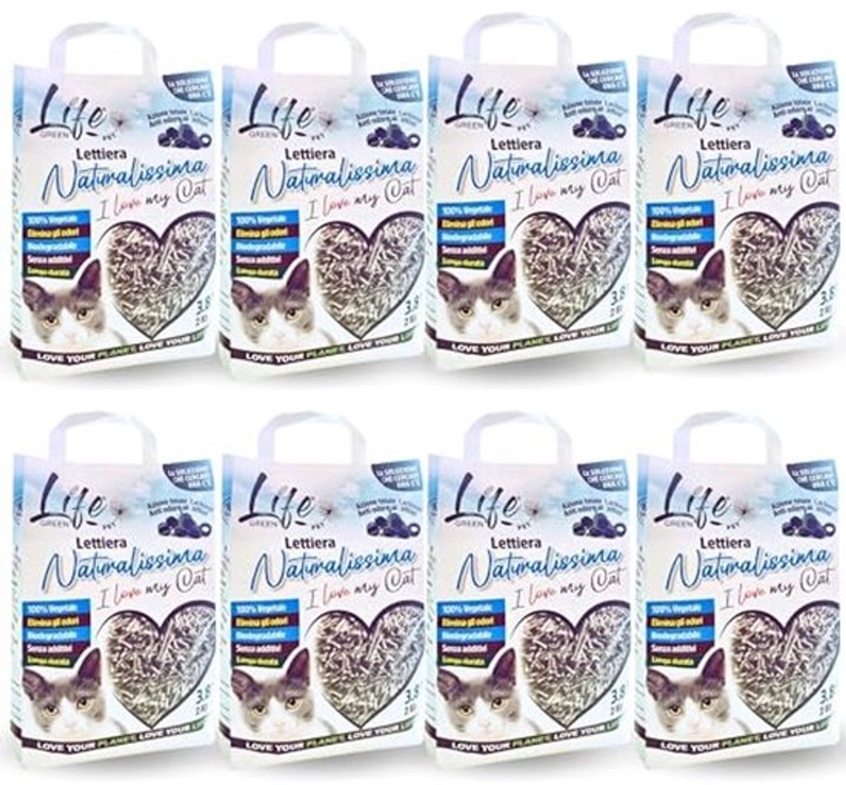 Natuurlijke kattenbakvulling - met actieve kool en plantaardige vezels - 16 kg - biologisch afbreekbaar