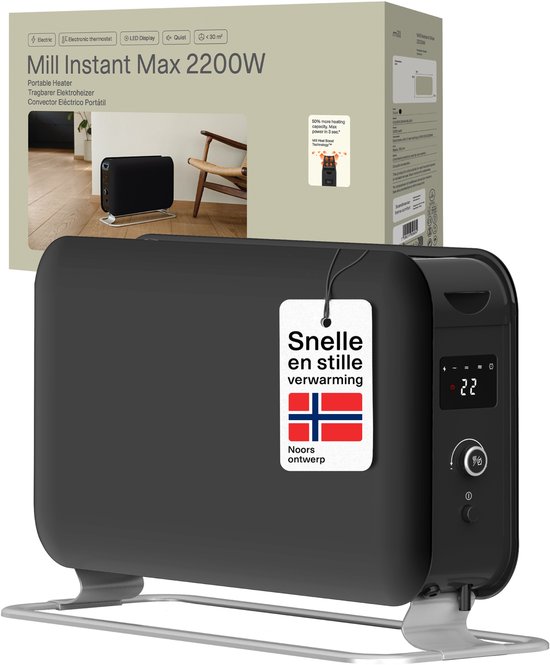 Mill CO2200LEDMAX Zwart