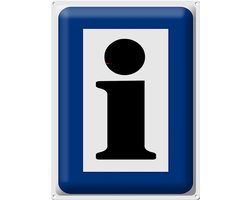 Blechschild Hinweis 30x40cm Information Touristinformation