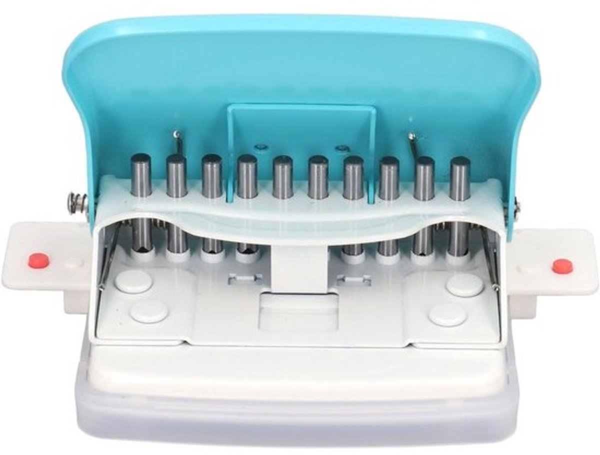 Mini-bindmachine voor papierbinding - A4, B5 en A5 - Draagbare handmatige spiraalbinder - Voor thuis en kantoor - Ponscapaciteit - 10 vellen