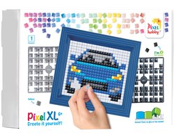 Pixel Hobby XL - Hobbypakket - Grote pixel - Blauwe auto
