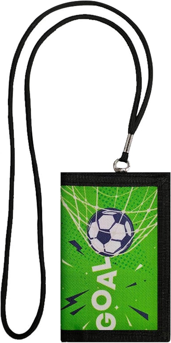 Borsttas voor kinderen, portemonnee voor jongens en meisjes, gevouwen portemonnee, kinderset, kaarten, borsttas, portemonnee voor kinderen, voor voetbal, geschenken jongens