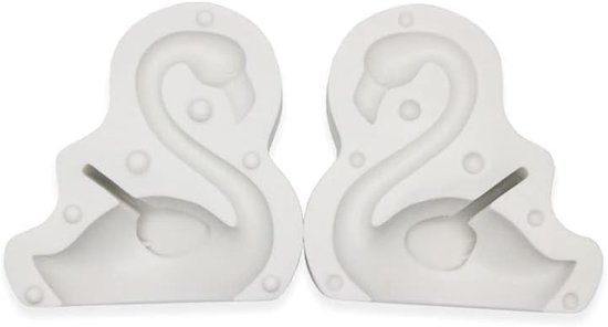 Fondant Schimmel 2 Stks Bakken Tools Flamingo Dier Fondant Siliconen Mal Taart Decoratie Schimmel — afbeelding 3