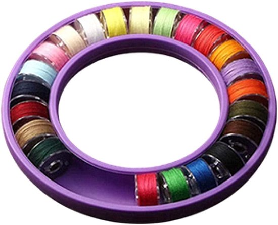 Flexibele siliconen spoelhouder ring voor naaien, borduren en handwerkaccessoires - ideaal voor creatief gebruik — afbeelding 4