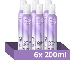Andrélon Mousse - Power Hold - ultra-sterke hold zonder je haar te verharden of plakkerig te maken - 6 x 200 ml