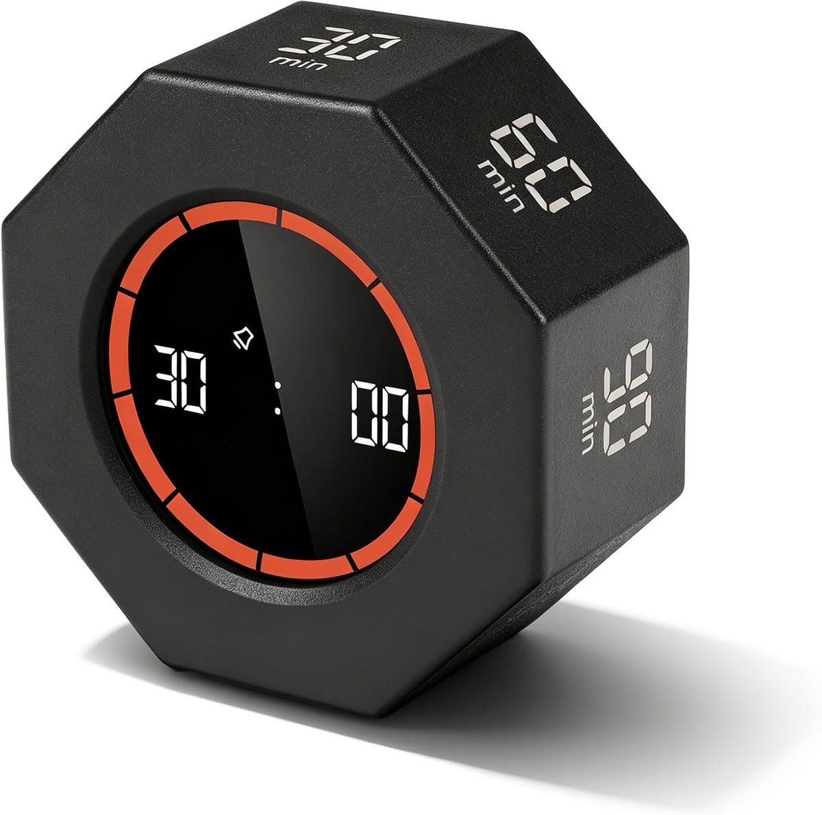 Draaiende keukentimer, visuele productiviteitstimer met Pomodoro-effect, kubus voor kinderen