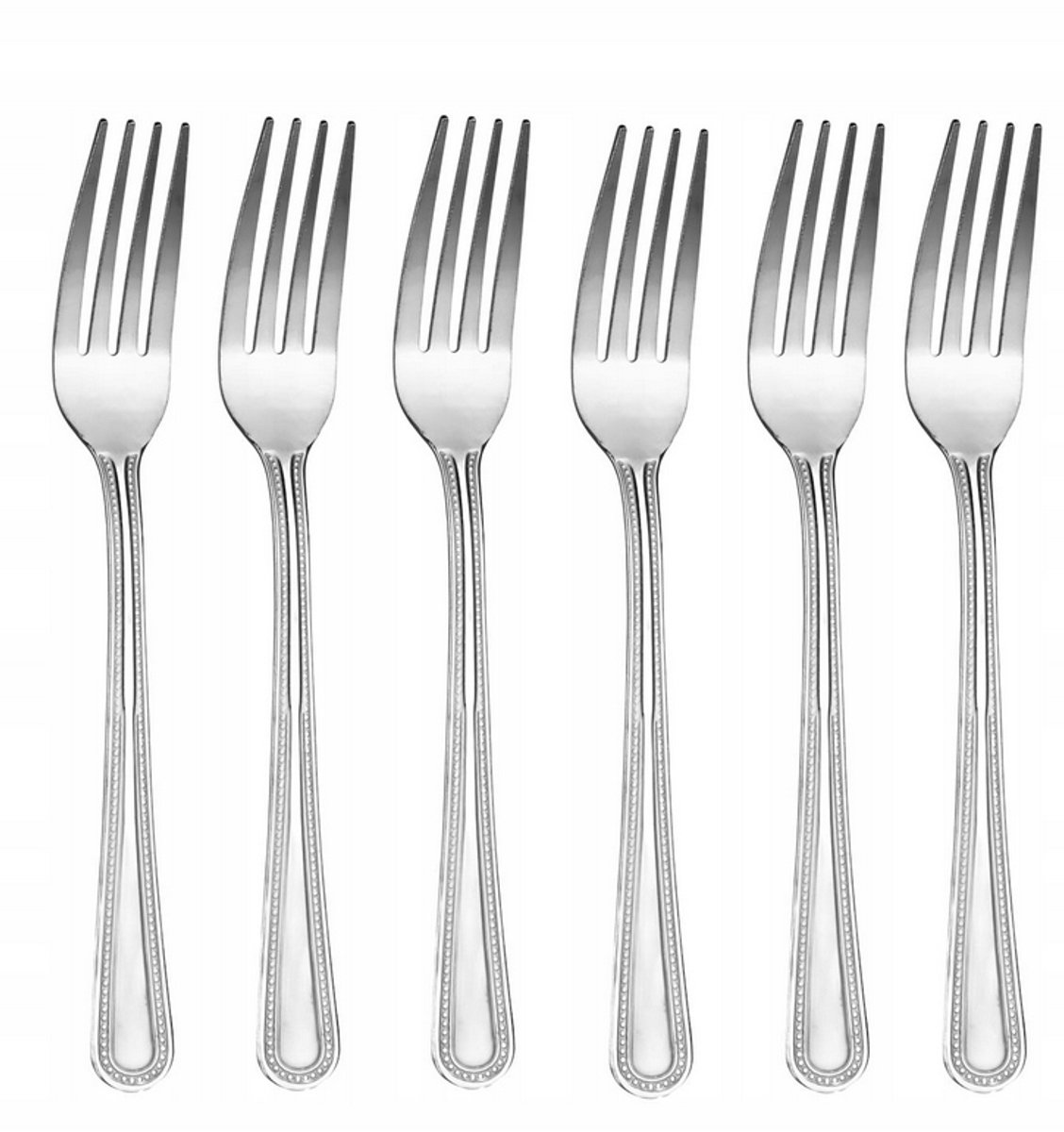 Set van 6 Diner Vorken 18 cm - Roestvrij Staal