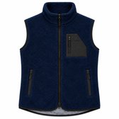 Wahrm Verwarmde Bodywarmer Dames – Shepherd Fleece – Oplaadbaar met Powerbank – 6 Warmtezones – 3 Warmtestanden – Navy – Maat L