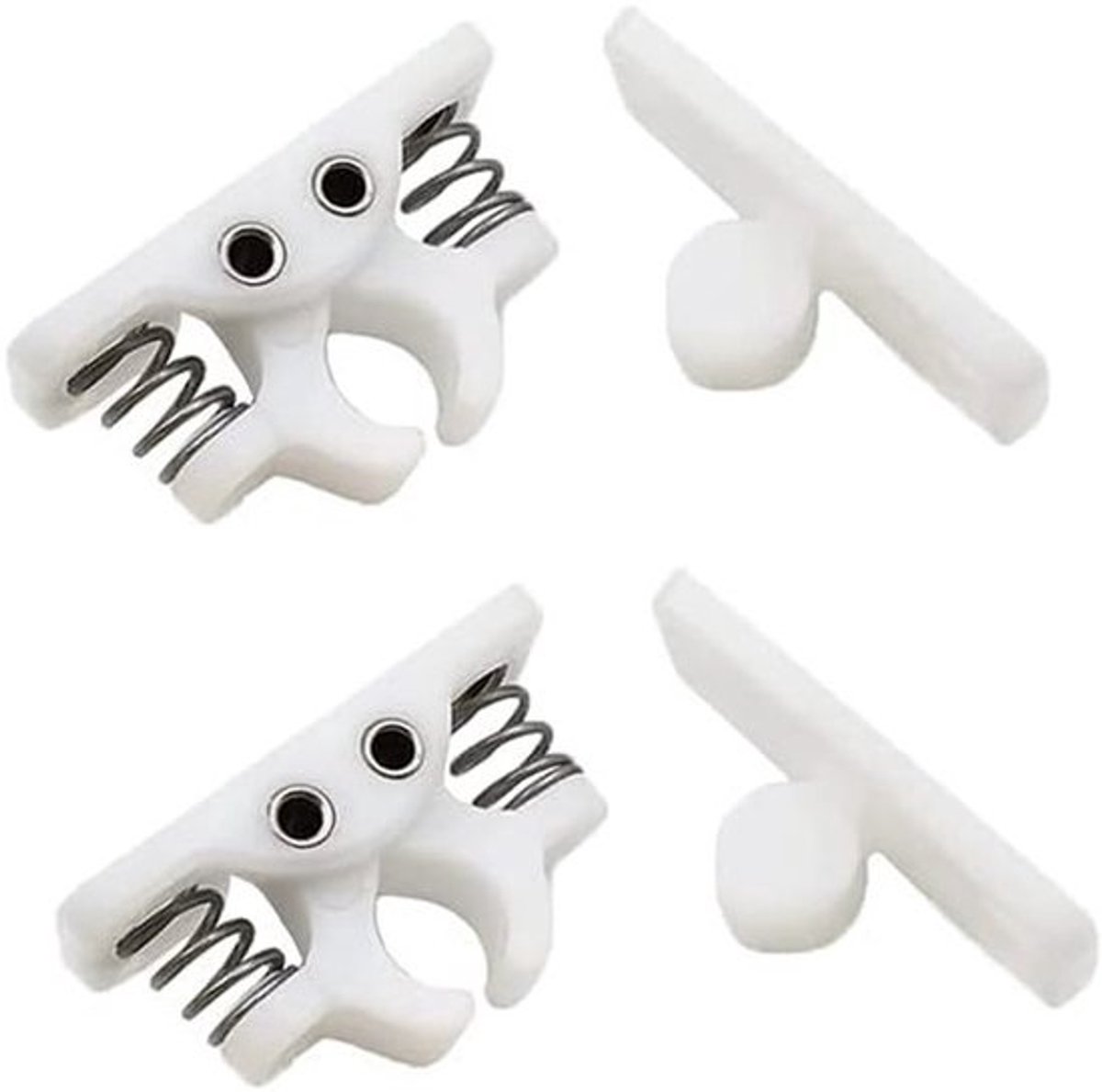 Set van 2 plastic deurbeschermers voor caravan - Voor campers en boten - Wit