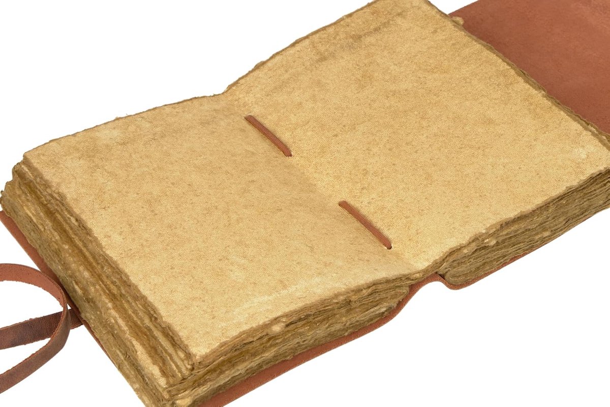 Vintage leather notebook with key (red) - ShopVlot
