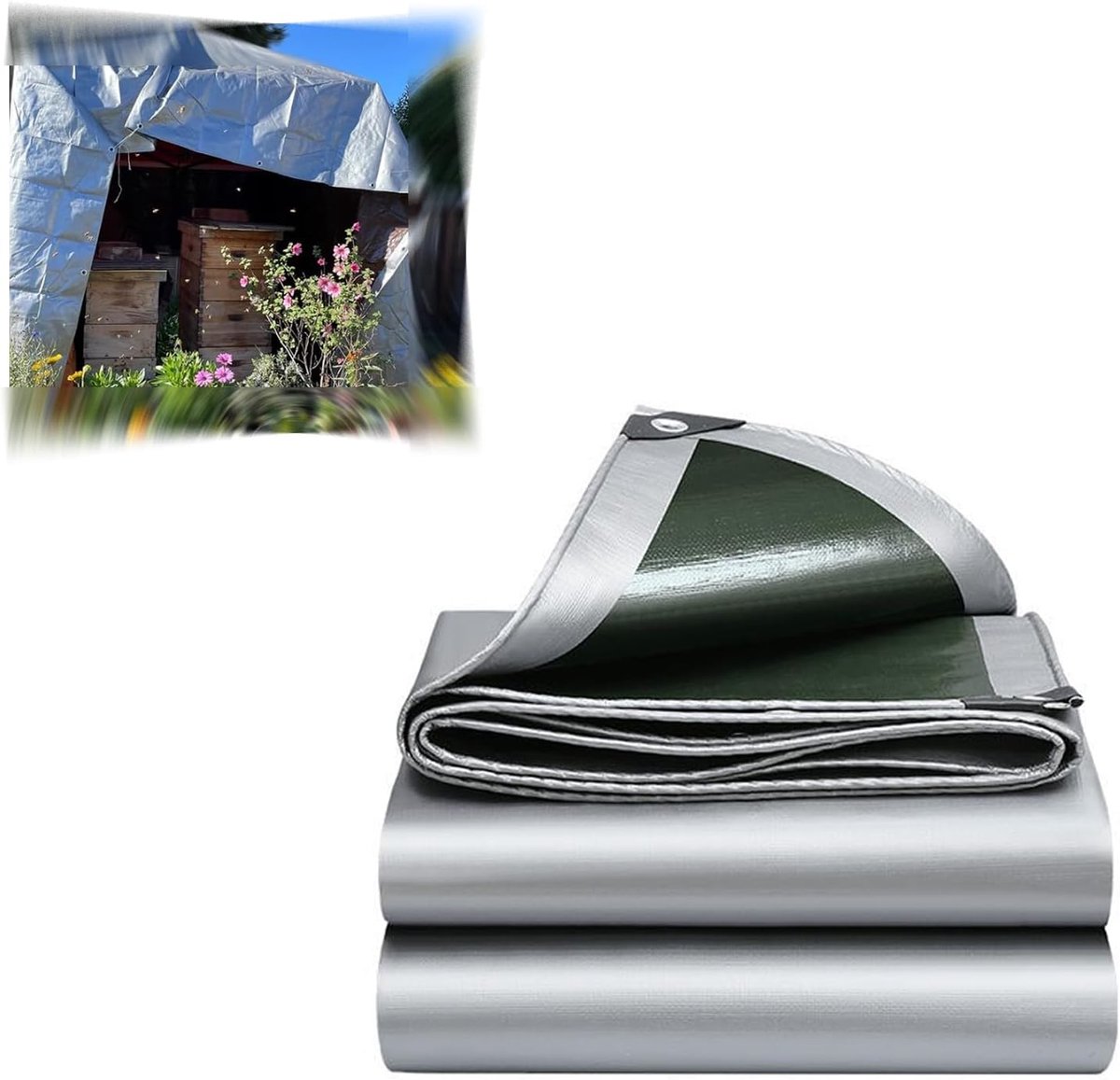 Afdekzeil 3 x 3 m - waterdicht - scheurvast - bescherming voor tuinmeubelen - ShopVlot