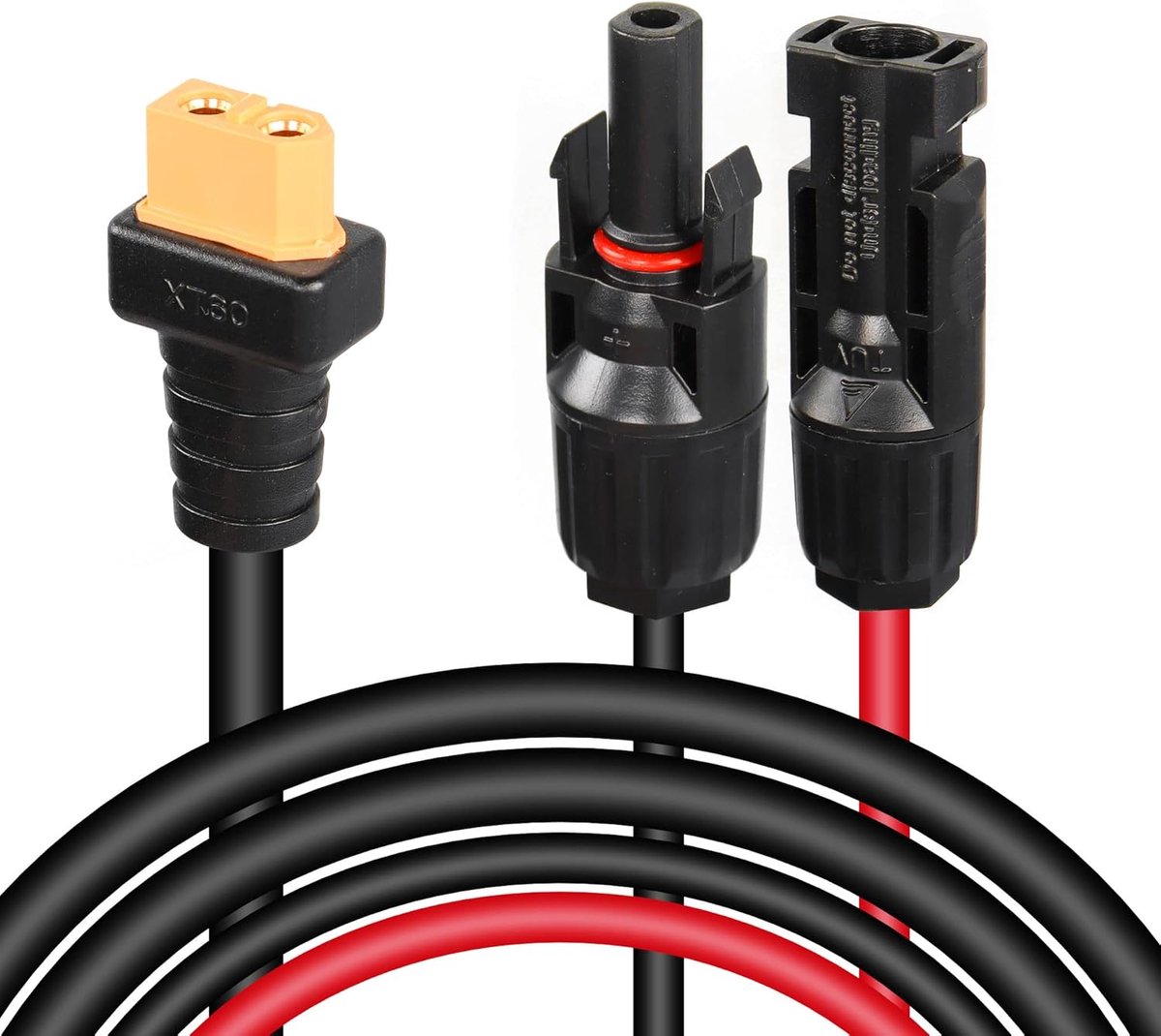 CERRXIAN 6FT Extension Cable Adapter Solar Plug to XT60, 14AWG XT60 Bus to Power Cable Solar Panel for RV Battery - ShopVlot