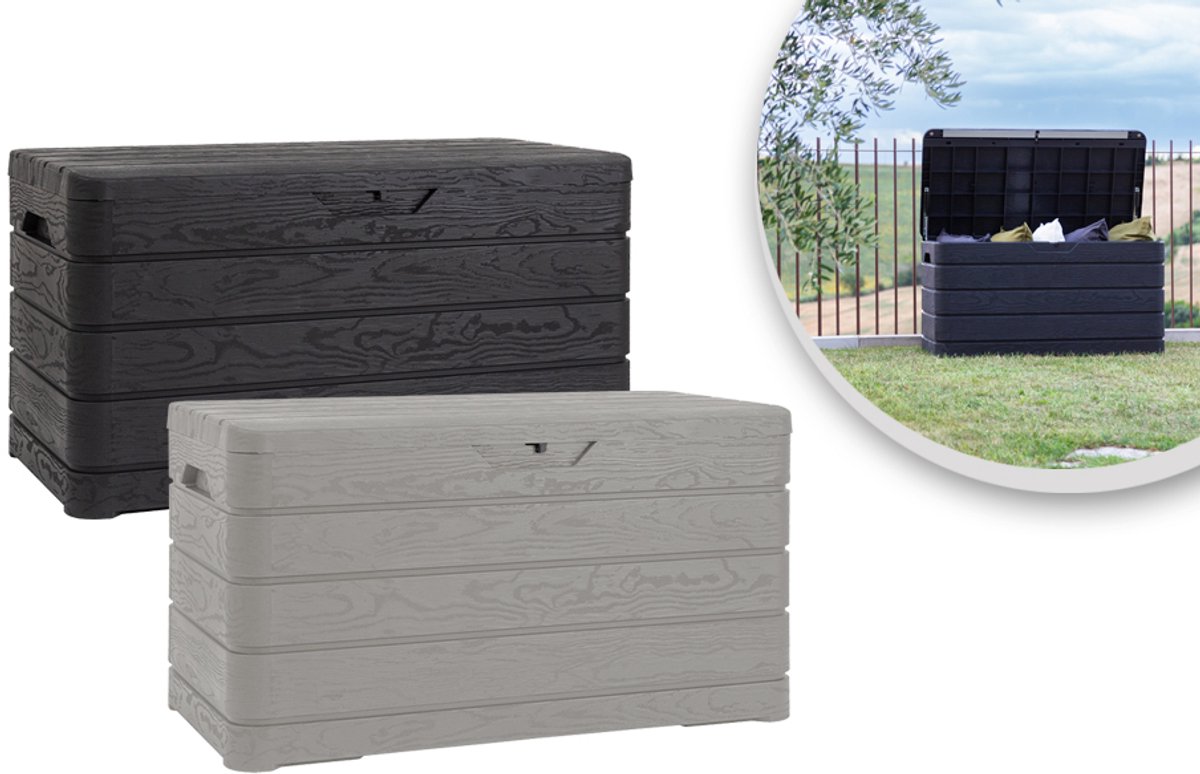 Toomax Dolomiti opbergbox - 410L - Grijs - weer- en vorstbestendig