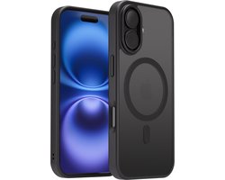 Hoesje Geschikt voor iPhone 16 - Zwart - Geschikt voor MagSafe – Slank, Sterk en Shock proof
