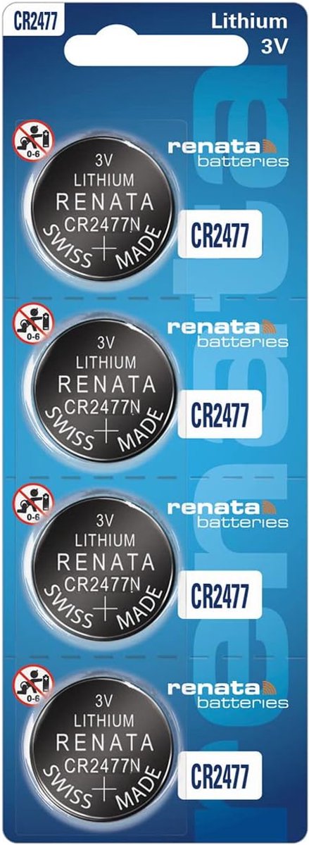 Lithium knoopcel batterij CR2477N - 3V - 950 mAh - Lange levensduur en lage zelfontlading - ShopVlot